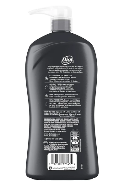 Dial Men Recharge 3in1 Şampuan 946ML - Resim 2