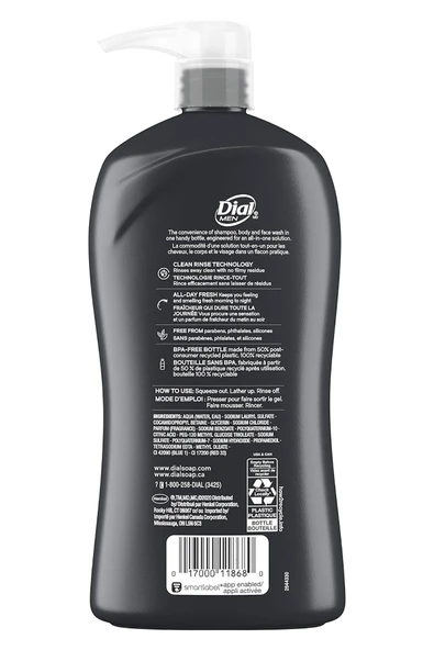 Dial Men Ultimate Clean 3in1 Şampuan 946ML - Resim 2