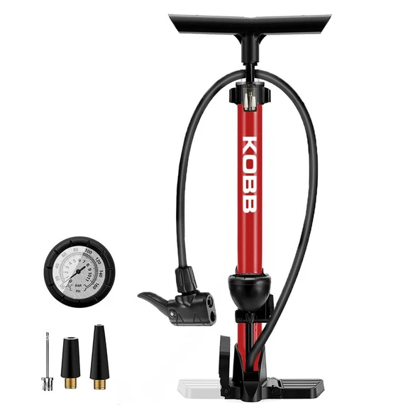 KOBB KB3848 87 PSI Analog Basınç Göstergeli Taşınabilir El Pompası ürün görseli 1