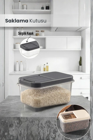 Orvila Orvila Çok Amaçlı Saklama Kabı 7.5lt Multibox- Erzak Bakliyat Deterjanlık Saklama Kutusu ürün görseli 1