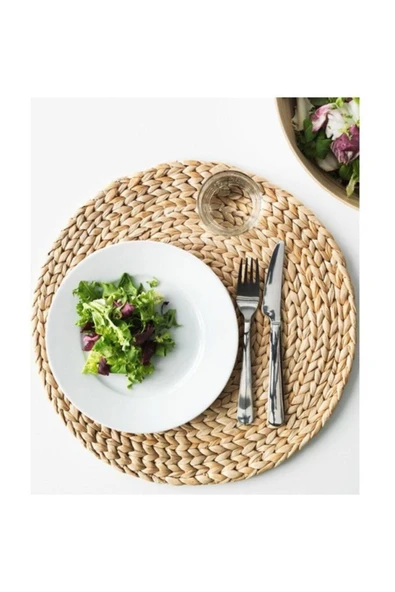 Orvila Orvila Amerikan Servis Hasır Supla Örme Bambu 1 Adet 30*30 Cm ürün görseli 1