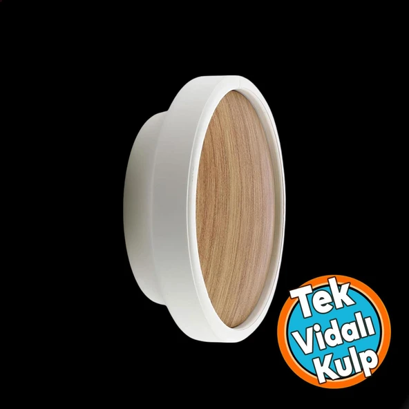 Mobilya Kulp Düğme Ahşap Desenli Aytaşı Çekmece Mutfak Dolabı Dolap Kulpu Kulbu Kulpları ürün görseli 1