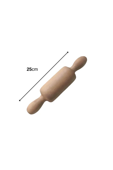 Orvila Orvila Mini Boy Ahşap Merdane 25 Cm - Resim 3