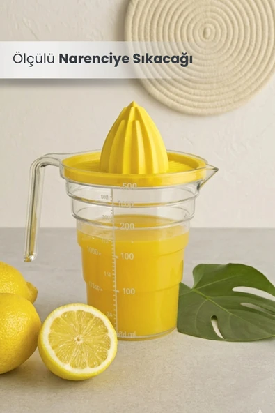 Orvila Orvila Masterchef Ölçülü Narenciye Sıkacağı 500 Ml. Portakal Sıkacağı ve Limon Sıkacağı ürün görseli 1