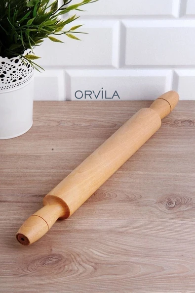 Orvila Orvila Döner Saplı Ahşap Merdane 45Cm - Resim 4