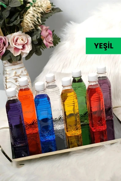 Orvila Orvila Renkli Kandil Yağı Iç Mekan Kokusuz Dumansız Gaz Lambası Yakıtı 150 ml ürün görseli 1