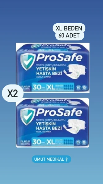 Prosafe Belbantlı Ekstra Büyük Boy XL 30'lu 2 Adet Hasta Bezi ürün görseli 1