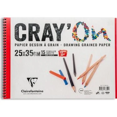 CLAIREFONTAIN CIZIM BLOGU CRAYON SPR.25x35 120GR ürün görseli 1