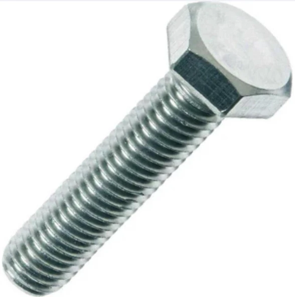 M12X35 DIN933 Cıvata(ALTIGEN) 8.8 Beyaz 5 Li Paket ürün görseli 1