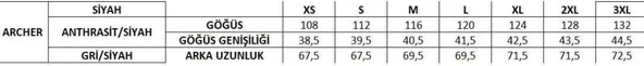 2AS Archer Erkek Down Yelek Antrasit Siyah 2ASARVMCNFW23ANTB - Resim 7