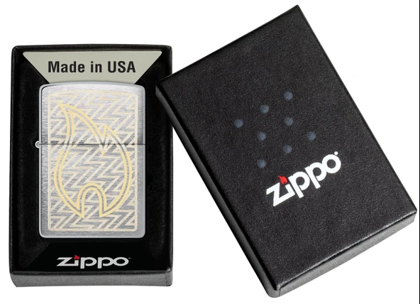 Zippo Tread Flame Dizayn Çakmak - Resim 5
