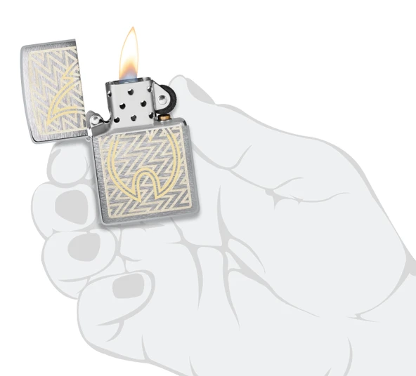 Zippo Tread Flame Dizayn Çakmak - Resim 4