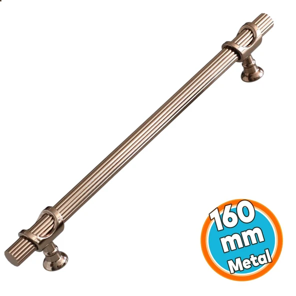 Metal Kulp 160 mm-16 cm Mobilya Dolap Çekmece Kapak Mutfak Dolabı Kulpları Kulbu Kulpu Bronz Renk ürün görseli 1