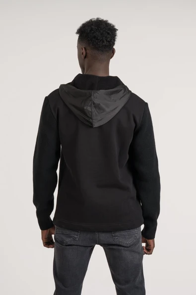 Regular Fit Kapşonlu Kanguru Cepli Sweatshirt - Resim 12