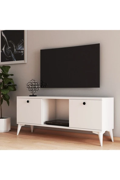 Ferniso Mobilya 120 cm Tv Ünitesi Beyaz ürün görseli 1