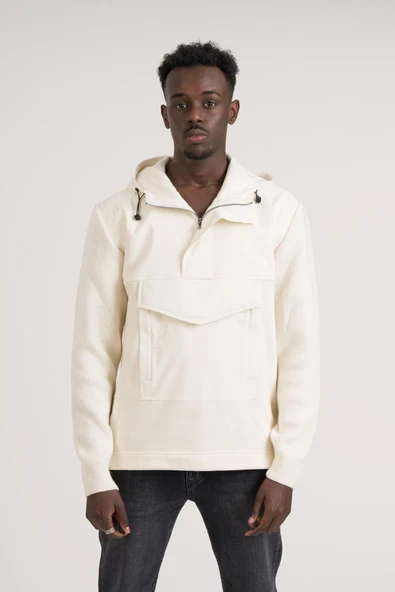 Regular Fit Kapşonlu Kanguru Cepli Sweatshirt - Resim 2
