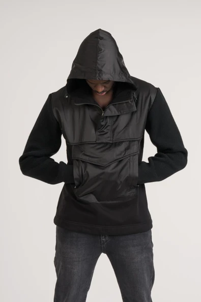 Regular Fit Kapşonlu Kanguru Cepli Sweatshirt - Resim 8