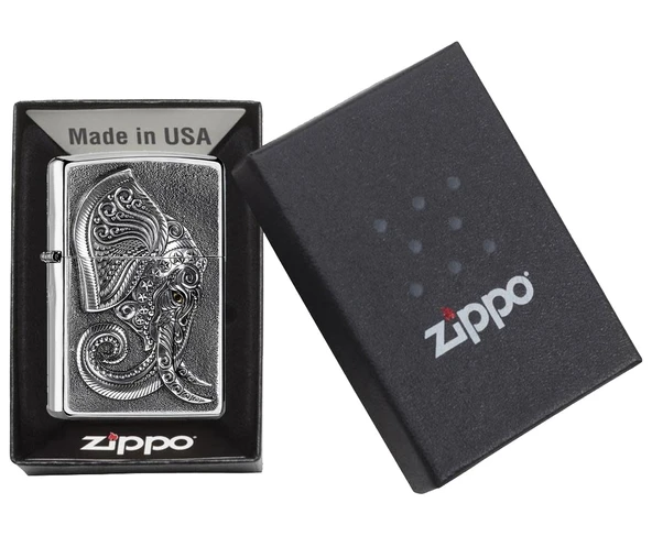 Zippo Elephant Head Dizayn Çakmak - Resim 2