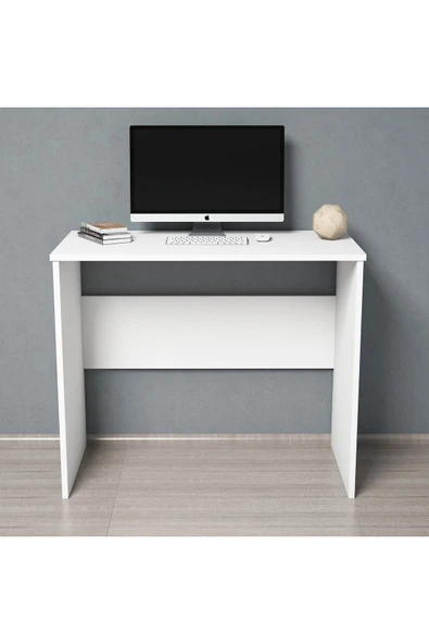 Ferniso Mobilya Çalışma Masası Beyaz - Resim 2