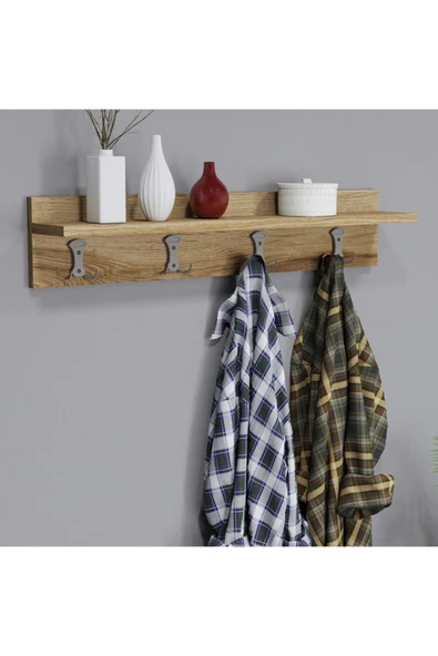 Ferniso Mobilya 80 cm Duvar Askılık Çam ürün görseli 1