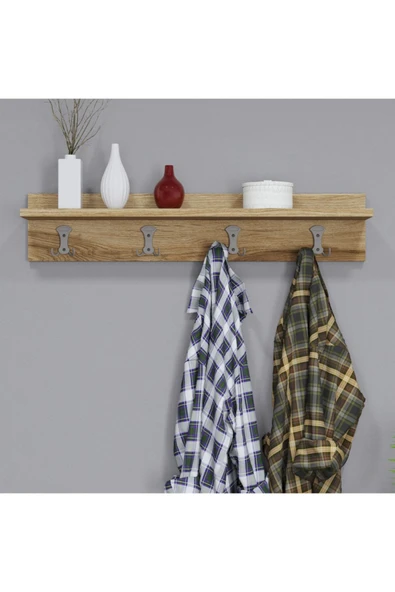 Ferniso Mobilya 80 cm Duvar Askılık Çam - Resim 2