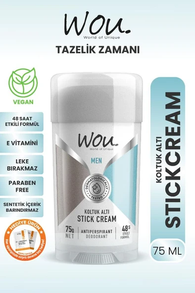 Men Koltuk Altı Stick Krem, Terleme Önleyici, 48 Saat Etkin Koruma ürün görseli 1