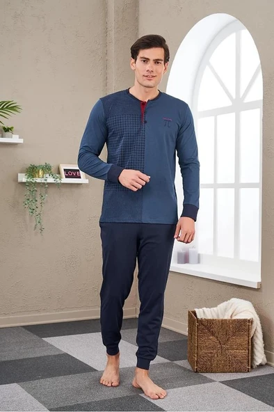 Pjs 23706 Erkek Patlı Baskılı Pijama Takım ürün görseli 1