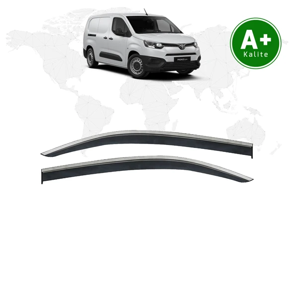 Toyota Proace City Kromlu Cam Rüzgarlığı 2li 2019 Model ve Sonrası ürün görseli 1