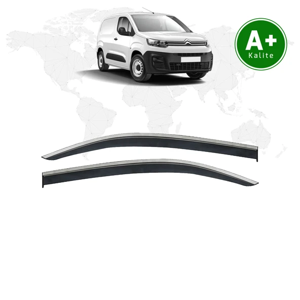 Citroen Berlingo Kromlu Cam Rüzgarlığı 2li 2019 Model ve Sonrası ürün görseli 1