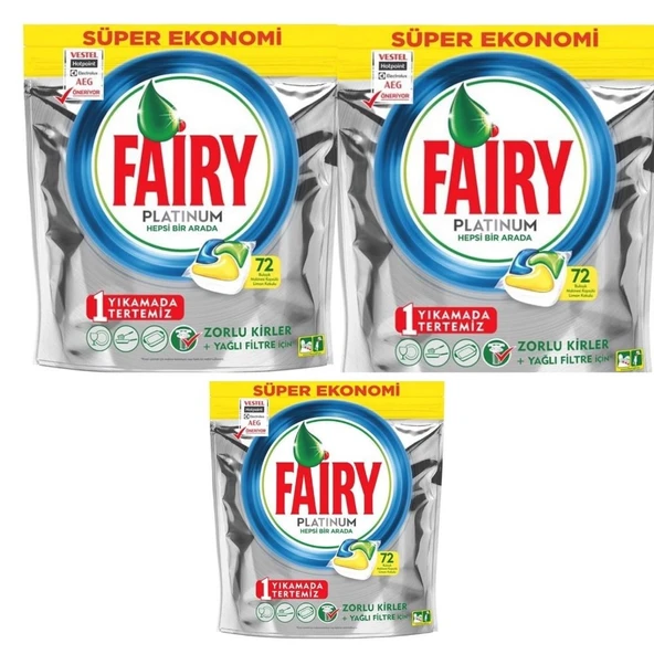 Fairy Platinum 72'li x 3 Adet ürün görseli 1
