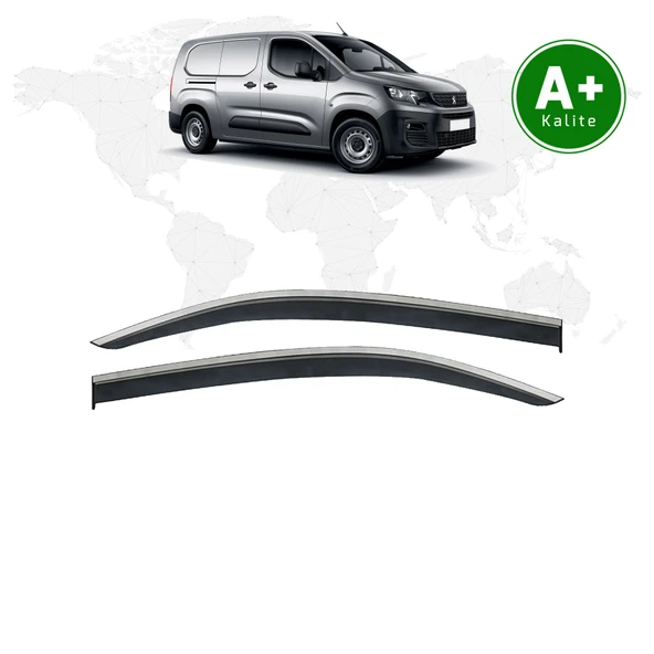 Peugeot Partner Kromlu Cam Rüzgarlığı 2li 2019 Model ve Sonrası ürün görseli 1