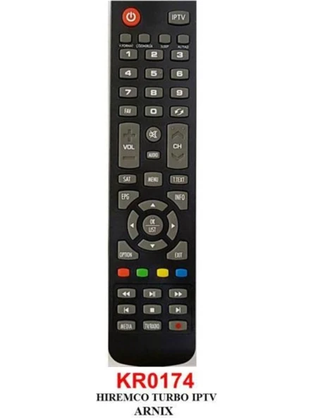 Seoul Hıremco Turboiptv-Arnıx Uydu Kumanda KR0174 ürün görseli 1