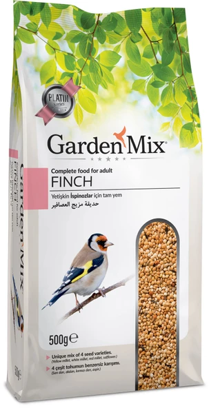 Gardenmix Platin Hint Bülbülü Finch Yemi 500 gr ürün görseli 1