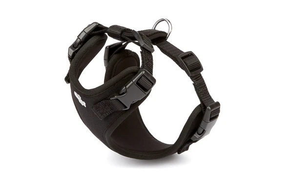 Doggie Havalı Ped Dokuma Köpek Göğüs Tasması 40/45 cm Siyah ürün görseli 1