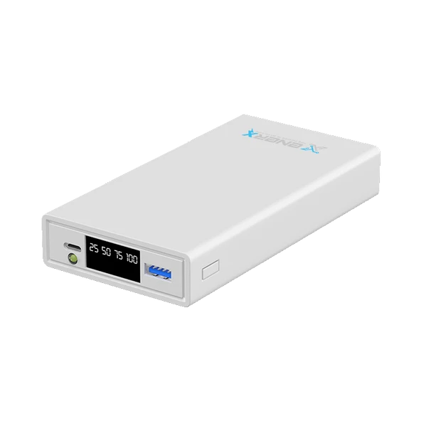 Enerx ENR-P2025DT 20.000 mAh 22.5W Led Göstergeli Powerbank Beyaz ürün görseli 1
