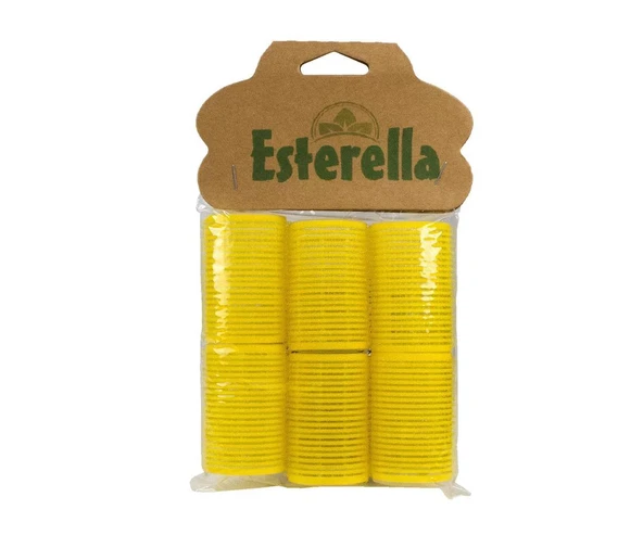 Esterella 8248 Yapışkan Bigudi Büyük 6'Lı - Sarı ürün görseli 1