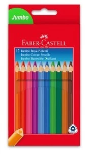 Faber Castell Boya Kalemi 12 Renk Jumbo T.B. Üçgen ürün görseli 1