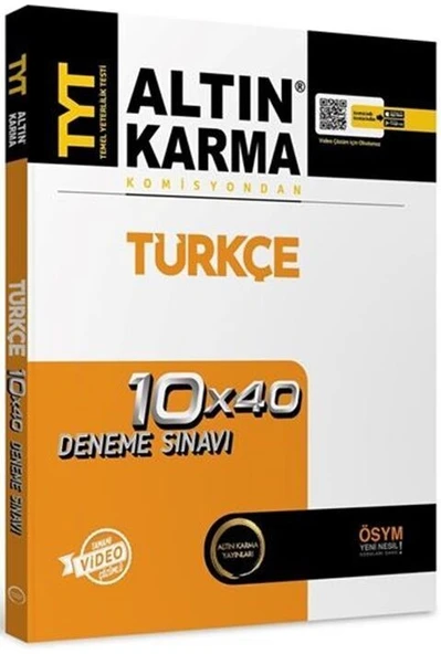 TYT Türkçe Tamamı Video Çözümlü 10x40 Deneme Sınavı Altın Karma ürün görseli 1