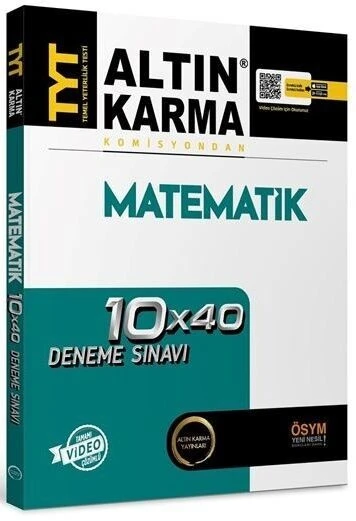TYT Matematik Tamamı Video Çözümlü 10x40 Deneme Sınavı Altın Karma ürün görseli 1