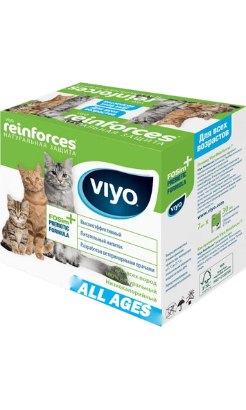 Viyo Reinforces Tüm Yaş Grubu Kediler İçin Ek Besin Takviyesi 7x30 ml ürün görseli 1