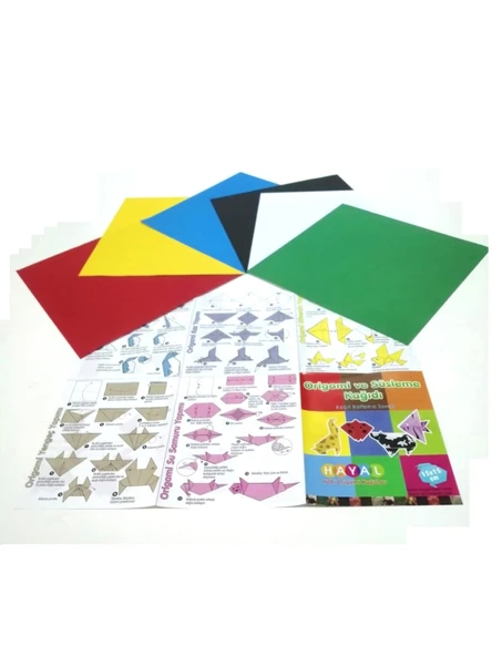 Hayal Origami Kağıt Seti 2020 cm özel set 24 adetli ürün görseli 1