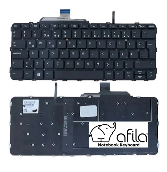 HP Elitebook Folio G1 Serisi Notebook Klavyesi (Siyah TR) ışıklı ürün görseli 1
