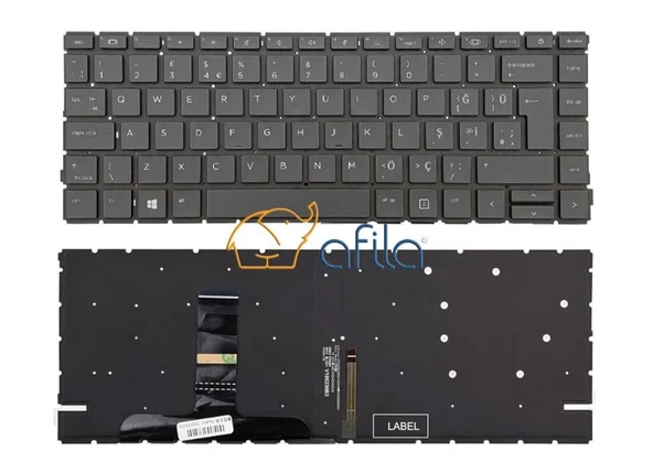 Hp ProBook 445 G10 Notebook Klavyesi (Siyah TR) - ışıklı - Resim 2
