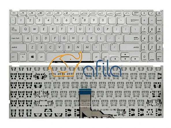 Asus VivoBook 15 X512DA-EJ957 Notebook Klavyesi (Silver, Gri TR) ürün görseli 1