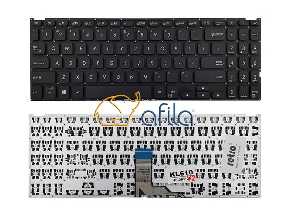 ASUS VivoBook F512FL-EJ054T, F512FL-EJ054T Notebook Klavyesi (Füme Siyah TR) ürün görseli 1