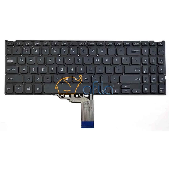 ASUS VivoBook K512FA Notebook Klavyesi (Füme Siyah TR) ışıklı ürün görseli 1