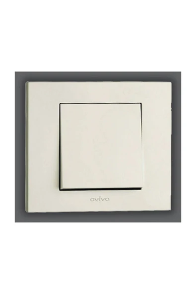 Ovivo - Grano Anahtar Mekanizma+Çerçeve (Beyaz)  600-0002XX-200 ürün görseli 1
