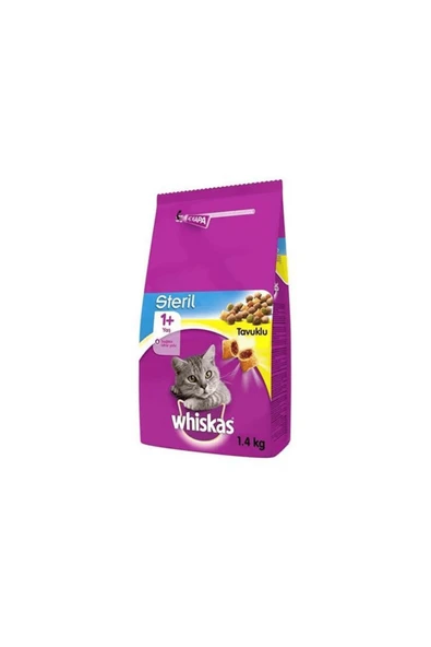 Whiskas Kısır Tavuklu Kedi Maması 1.4 Kg ürün görseli 1