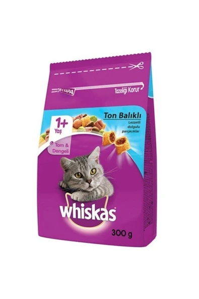 Whiskas Ton Balıklı/sebzeli Kedi Maması 300gr ürün görseli 1