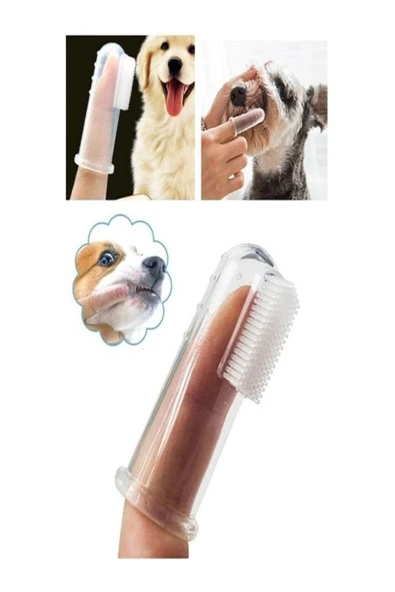 toptanabi Kedi Ve Köpek Diş Fırçası Evcil Hayvan Diş Bakım Fırçası Yumuşak Diş Tartar Slikon Diş Fırçası ürün görseli 1